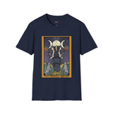 XVIII The Moon Goddess Hecate Tarot Card T Shirt, Mystic Graphic Tee, Spiritual Shirt
