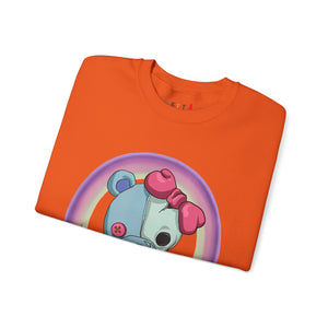 Rainbow Missing Eye Teddy Bear Sweatshirt