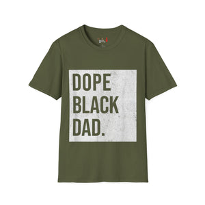 Dope Black Dad Unisex Softstyle T-Shirt