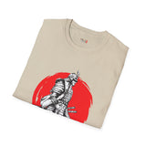 Red Moon Rising Japanese Samurai T Shirt, Asian Graphic Tee, Bushido Warrior Shirt