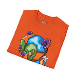 Tired Colorful Bear Unisex Softstyle T-Shirt