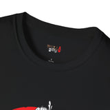 Red Moon Rising Japanese Samurai T Shirt, Asian Graphic Tee, Bushido Warrior Shirt