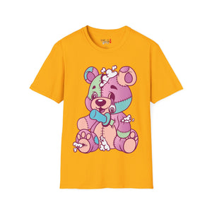 Patchy Knifed Bear Unisex Softstyle T-Shirt