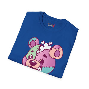 Patchy Knifed Bear Unisex Softstyle T-Shirt