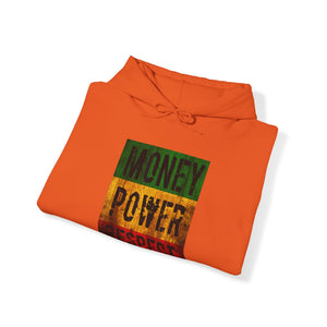 Money Power Respect Heavy Blend Unisex Hoodie