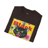 Black Cat Firecrackers Funny T Shirt Relatable Meme Tee Sarcastic Humor Graphic Shirt