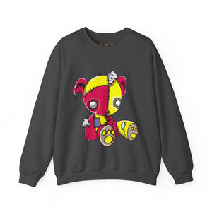 Red Yellow Patches Teddy Bear Sweatshirt