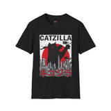 Catzilla Funny T Shirt Relatable Meme Tee Sarcastic Humor Graphic Shirt
