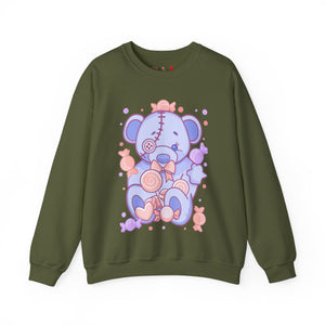 Pastel Baby Blue Teddy Bear Sweatshirt