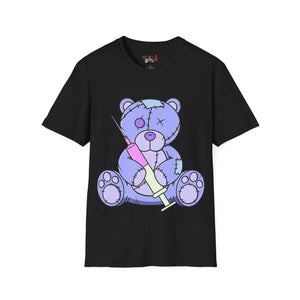 Purple Syringe Teddy Bear T-shirt