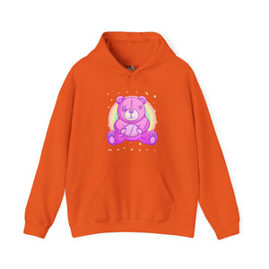 Purple Stitches Teddy Bear Hoodie