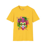 Mardi Gras Watercolor Mask Unisex Softstyle T-Shirt