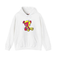 Load image into Gallery viewer, Red Yellow Patches Teddy Bear Hoodie
