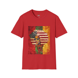 Afro American Queen Unisex Softstyle T-Shirt