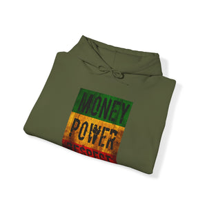 Money Power Respect Heavy Blend Unisex Hoodie