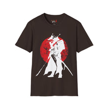 Load image into Gallery viewer, Red Moon Samurai Unisex Softstyle T-Shirt
