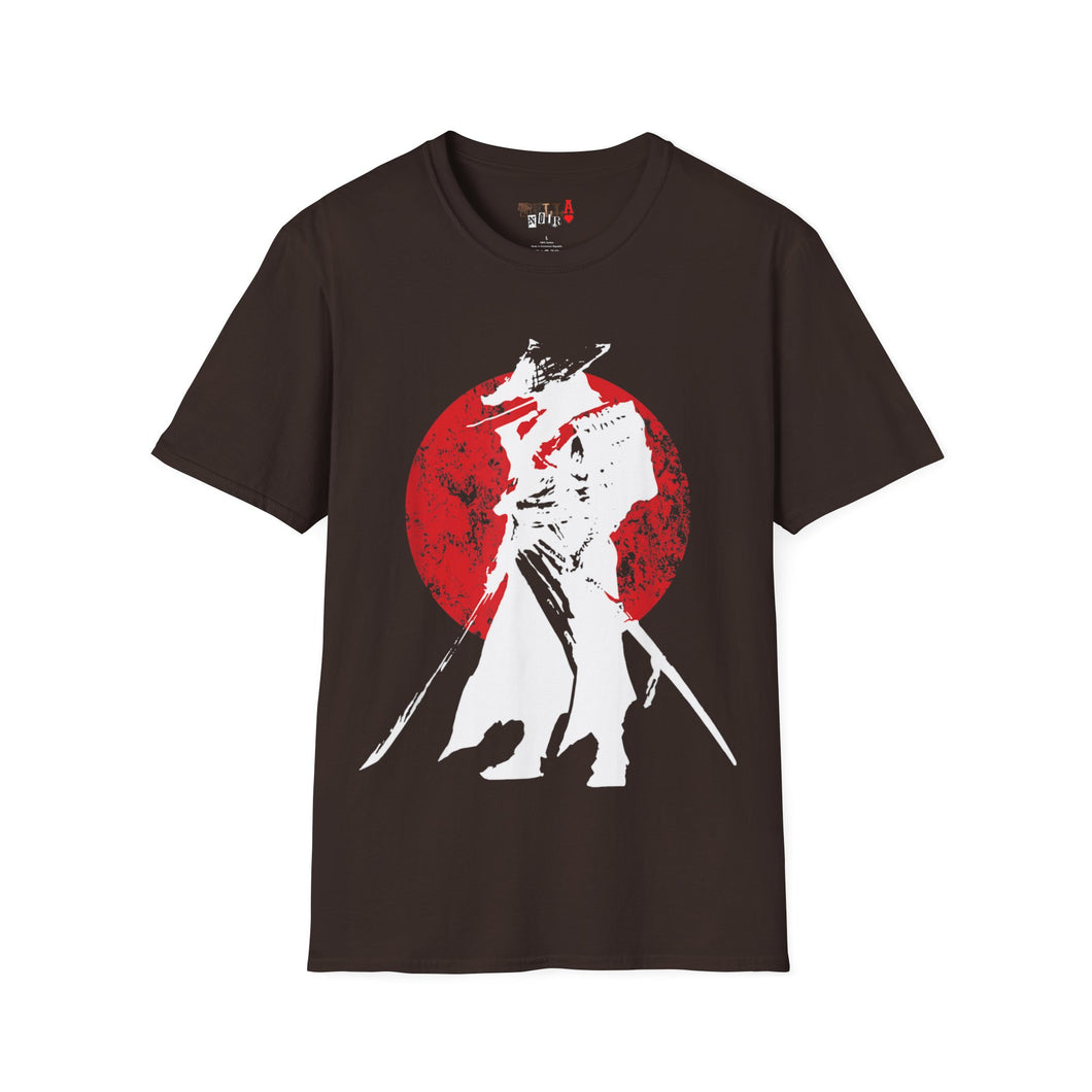 Red Moon Samurai Unisex Softstyle T-Shirt