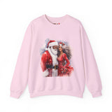 Black Santa 8 Unisex Heavy Blend™ Crewneck Sweatshirt