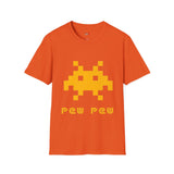 Pew Pew Invader Alien T Shirt for Men/Women, Funny UFO Shirt, Sci Fi Graphic Tee