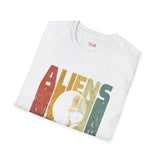 Aliens Don't Believe in You Either Vintage Alien T Shirt, Retro UFO Graphic Tee, Space Streetwear Shirt