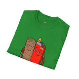 Blunt & Lighter Homies for Life Funny Weed T Shirt, Cannabis Graphic Tee, 420 Stoner Shirt