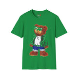 Cool Drippy Bear Unisex Softstyle T-Shirt