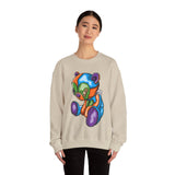 Sad Patched Teddy Bear Sweatshirt