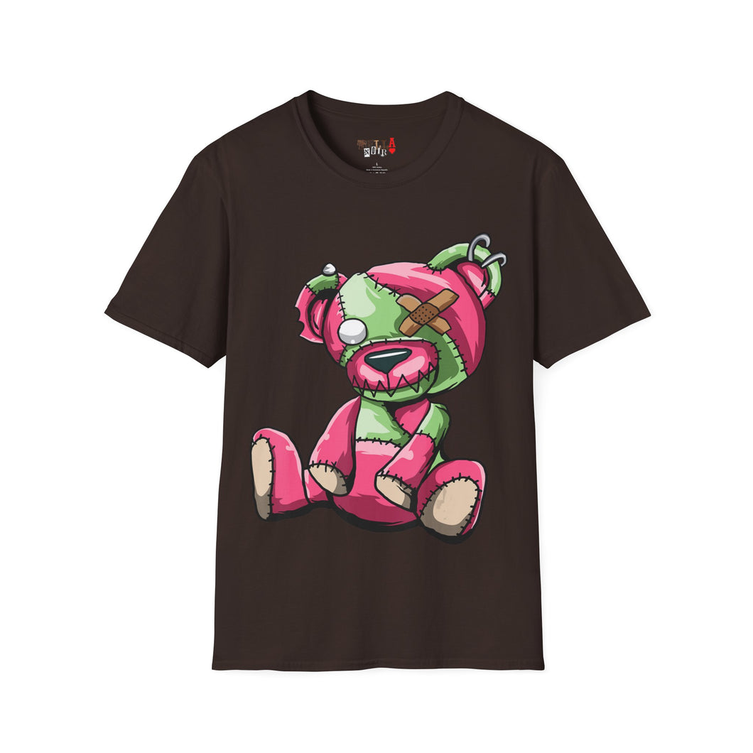 Bandaid Eye Teddy Bear Unisex Softstyle T-Shirt