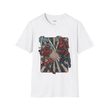 Dueling Samurai Warriors Japanese Samurai T Shirt, Asian Graphic Tee, Bushido Warrior Shirt