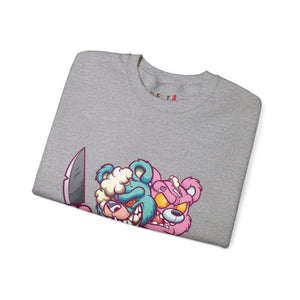 Two Headed Knife Teddy Bear Sweatshirt