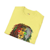 Smoking Rasta Lion Funny Weed T Shirt, Cannabis Graphic Tee, 420 Stoner Shirt