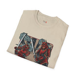 Dueling Samurai Warriors Japanese Samurai T Shirt, Asian Graphic Tee, Bushido Warrior Shirt
