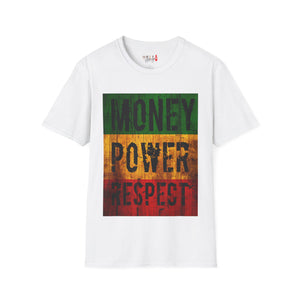 Money Power Respect Unisex Softstyle T-Shirt