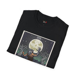 The Moon XVIII Tarot Card T Shirt, Mystic Graphic Tee, Spiritual Shirt