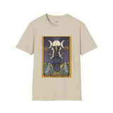 XVIII The Moon Goddess Hecate Tarot Card T Shirt, Mystic Graphic Tee, Spiritual Shirt