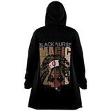 Black Nurse Magic Microfleece Cloak