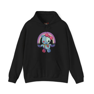 Rainbow Missing Eye Teddy Bear Hoodie