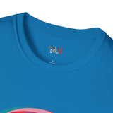 Neon Glitch Alien T Shirt for Men/Women, Funny UFO Shirt, Sci Fi Graphic Tee