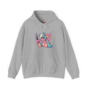 Two Headed Knife Teddy Bear Hoodie