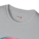 Neon Glitch Alien T Shirt for Men/Women, Funny UFO Shirt, Sci Fi Graphic Tee