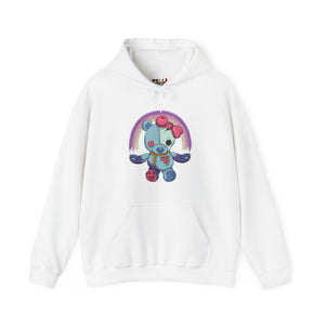 Rainbow Missing Eye Teddy Bear Hoodie