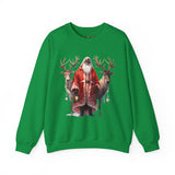 Black Santa 56 Unisex Heavy Blend™ Crewneck Sweatshirt