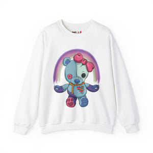 Rainbow Missing Eye Teddy Bear Sweatshirt