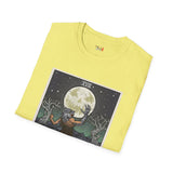 The Moon XVIII Tarot Card T Shirt, Mystic Graphic Tee, Spiritual Shirt