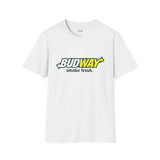 Budway Smoke Fresh Funny Weed T Shirt, Cannabis Graphic Tee, 420 Stoner Shirt