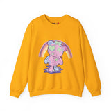 Green Heart Eye Teddy Bear Sweatshirt