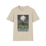 The Moon XVIII Tarot Card T Shirt, Mystic Graphic Tee, Spiritual Shirt