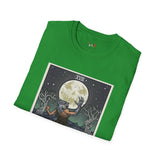 The Moon XVIII Tarot Card T Shirt, Mystic Graphic Tee, Spiritual Shirt