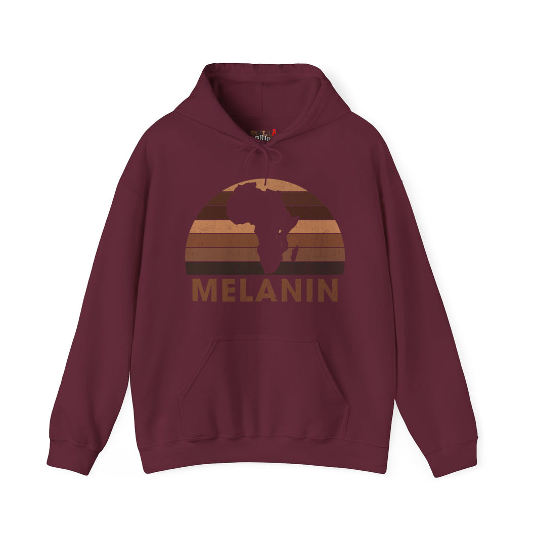 Melanin Half Circle Heavy Blend Unisex Hoodie