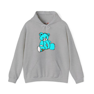 Missing Button Eye Teddy Bear Hoodie